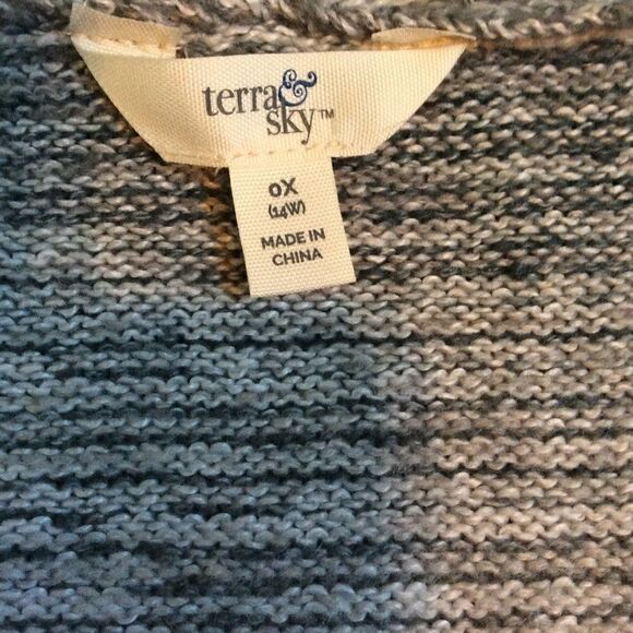 3 For $25! COZY KNIT GRANDPA CARDIGAN! EUC! SIZE 14 - Picture 2 of 7